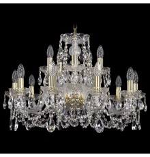 Подвесная люстра Bohemia Ivele Crystal 1402/10+5/240/G 1402