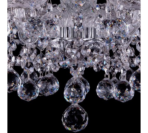 Подвесная люстра Bohemia Ivele Crystal 1413/6/141/Ni/Balls 1413