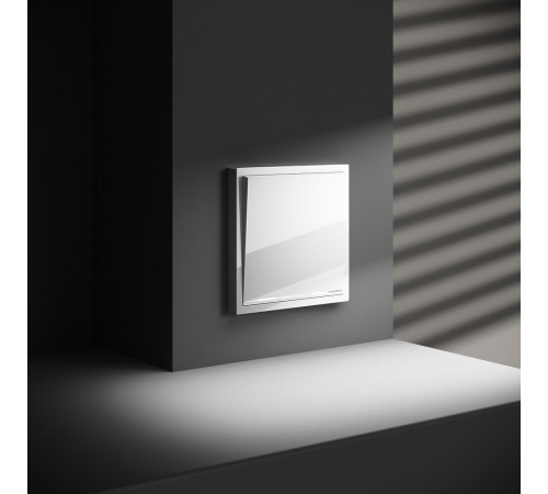 Выключатель проходной одноклавишный с подсветкой без рамки Voltum VLS010401 S70