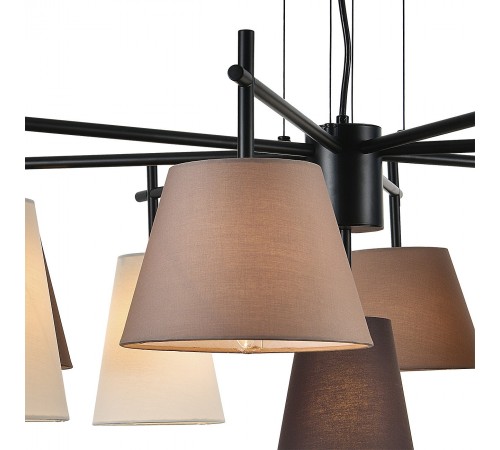 Подвесная люстра Indigo 13032/9P Black Abbinare