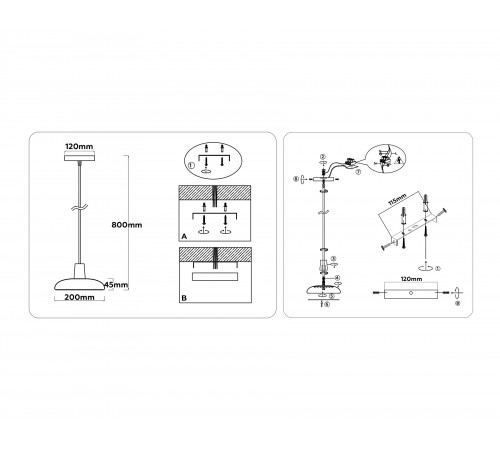 Подвесной светильник Ambrella Light FL4839 FL