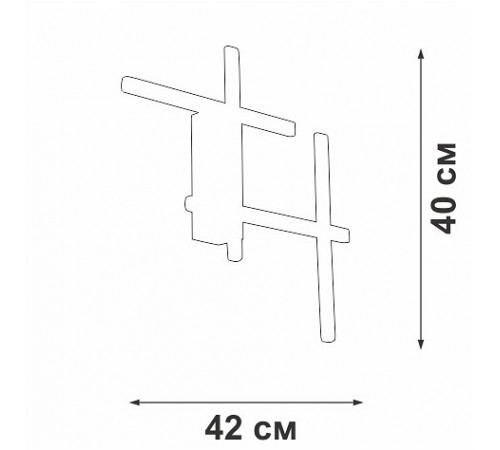 Накладной светильник Vitaluce V3043-1/4A V3043