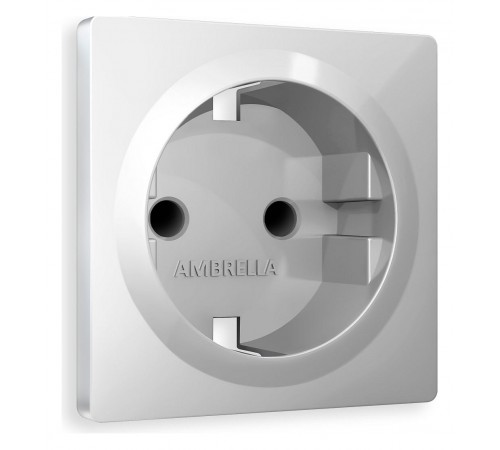 Накладка для розетки с заземлением и со шторками Ambrella Volt AP4070 Quant