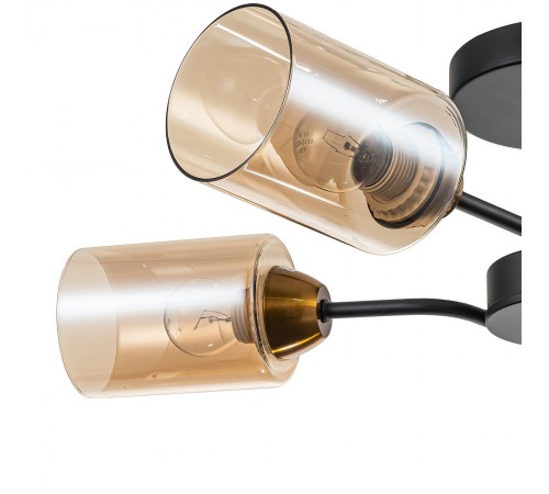 Люстра на штанге Escada 1131/4P Black/Gold Vertigo