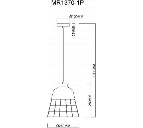 Подвесной светильник MyFar MR1370-1P Hill