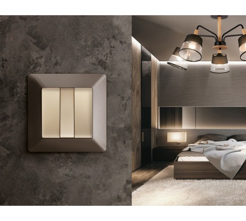 Рамка на 3 поста Ambrella Volt AF110633 Line