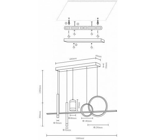 Подвесной светильник Velante 431-106-06 Velante