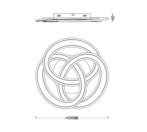 Потолочная люстра Escada 10243/3LED Quant