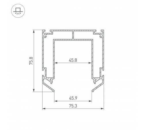 Профиль-держатель Arlight 032752(2) MAG-45