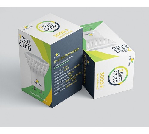 Лампа светодиодная Italline TP GU10/7W/3000K TP