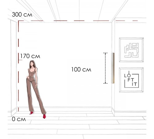 Накладной светильник Loft it 10408W/1000 Mondrian