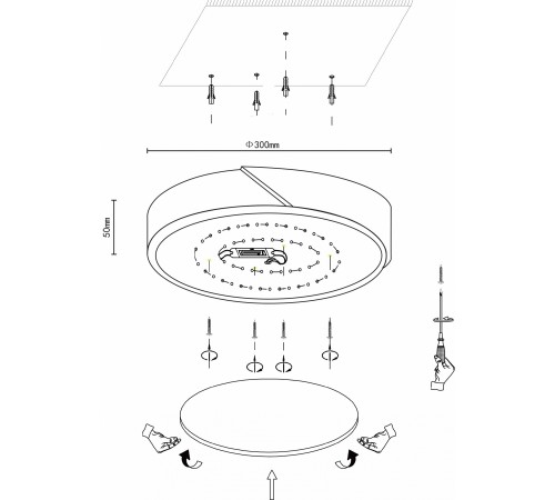 Накладной светильник Velante 445-207-01 Velante