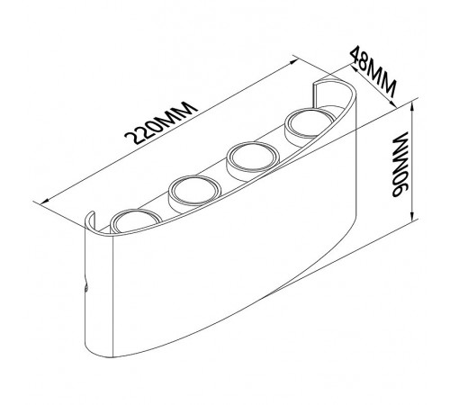 Накладной светильник Mantra 7813 Arcs