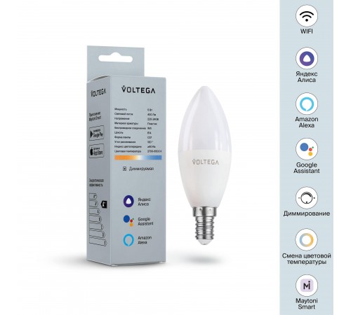 Лампа светодиодная с управлением через Wi-Fi Voltega 2427 Wi-Fi bulbs