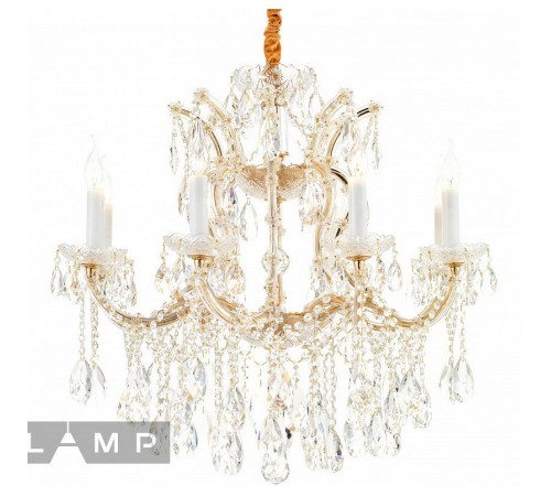 Подвесная люстра iLamp 6071-8 GD+CL Diamond