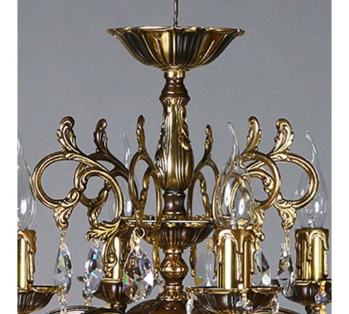 Подвесная люстра Ambiente by Brizzi 2128/6 PB Tear Drop Leon