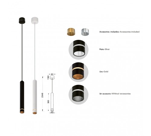 Подвесной светильник Mantra 8877 Split