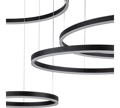 Подвесной светильник Indigo 14001/4P Black Galass