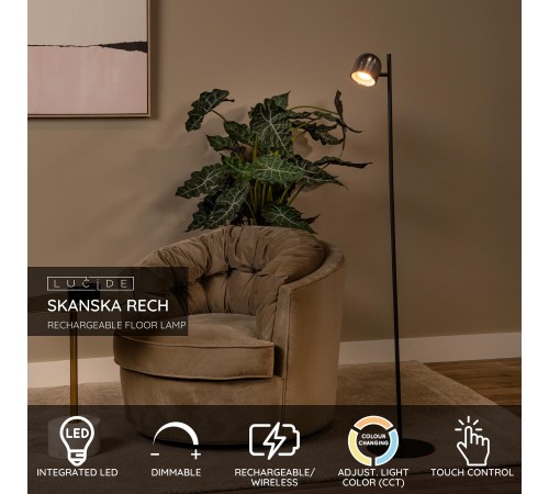 Торшер Lucide 3749/03/15 Skanska Rech