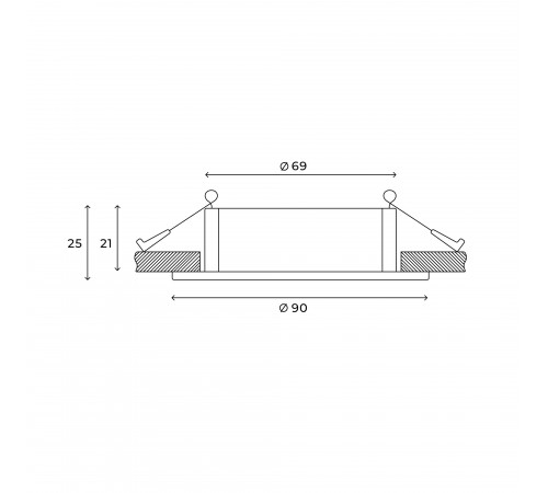 Встраиваемый светильник Hesby Lighting HSBL_0103 AtLas
