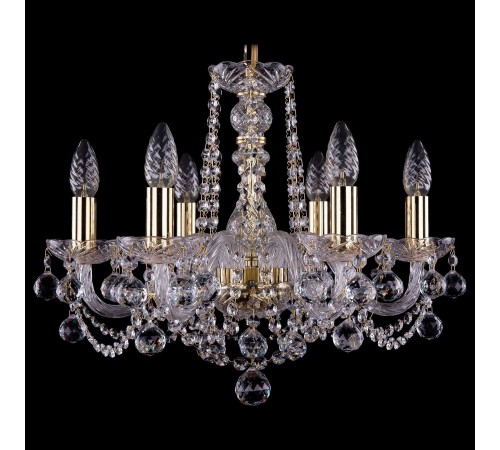 Подвесная люстра Bohemia Ivele Crystal 1402/6/160/G/Balls 1402