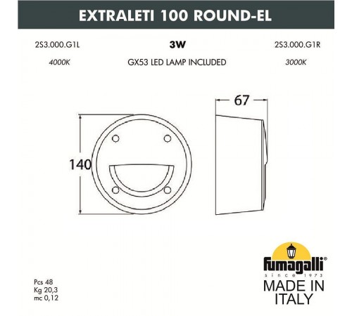 Накладной светильник Fumagalli 2S3.000.000.AYG1L Leti