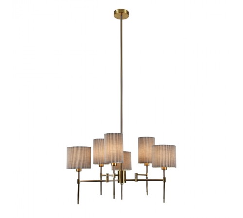 Люстра на штанге Indigo 13033/6R Brass Plisse