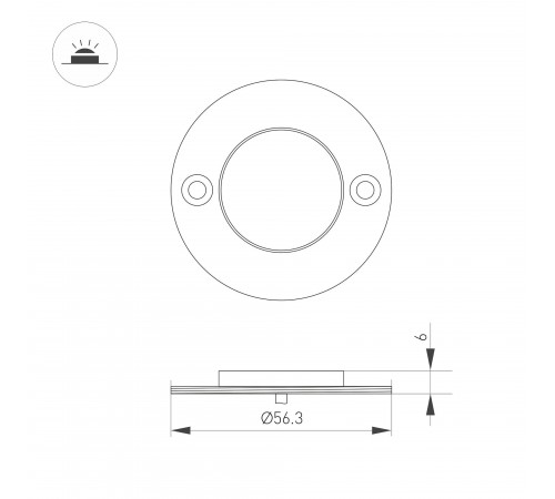 Накладной светильник Arlight 045346 ART-DECK