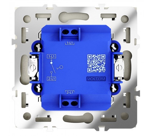 Выключатель одноклавишный без рамки Voltum VLS010104 S70