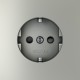 Розетка с заземлением и со шторкой, без рамки Voltum VLS040205 S70
