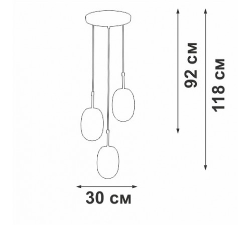 Подвесной светильник Vitaluce V2821-1/3S V2821