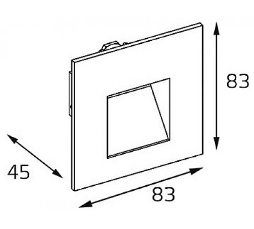 Встраиваемый светильник Italline DL 3019 black DL 3019