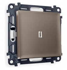 Выключатель одноклавишный с подсветкой без рамки Ambrella Volt MA632015 Quant