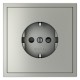Розетка с заземлением и со шторкой, без рамки Voltum VLS040205 S70