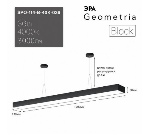Подвесной светильник Эра Б0058861 Block