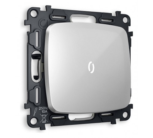 Выключатель проходной одноклавишный с подсветкой без рамки Ambrella Volt MO402035 Quant