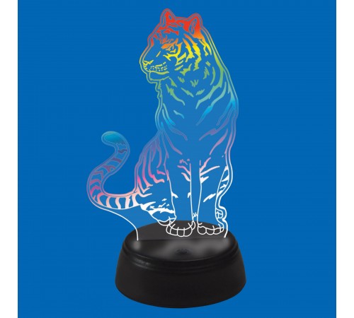 Зверь декоративный ULI-M507 RGB/3AA TIGER/BLACK UL-00008402