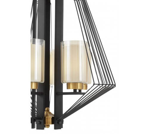 Подвесная люстра LUMINA DECO LDP 1244-5 BK+MD Canti