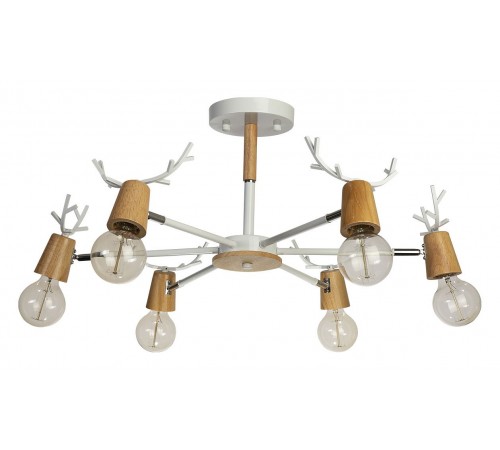 Люстра на штанге Loft it 10024/6 White Sven