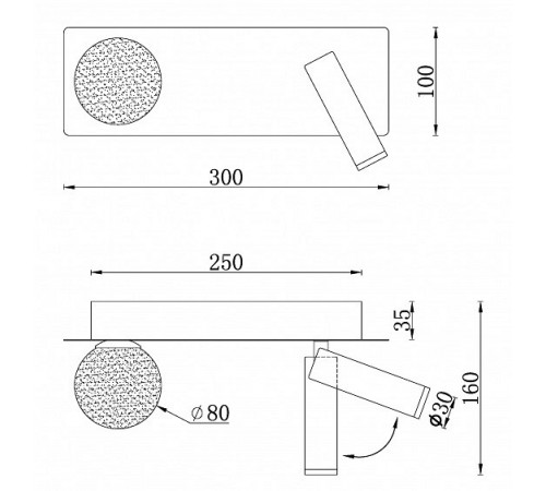 Бра iLedex W4774-30 SBK Telescope