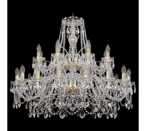 Подвесная люстра Bohemia Ivele Crystal 1411/16+8/360/2d/G 1411