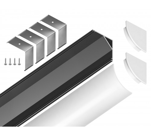 Профиль накладной угловой внутренний Ambrella Light GP2100BK GP