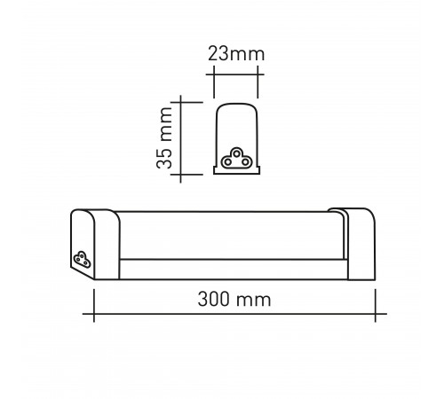 Накладной светильник Эра LLED-04-0-30K-004