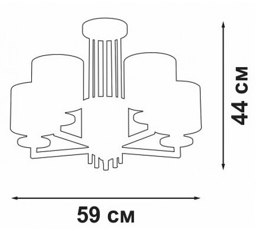 Люстра на штанге Vitaluce V3069-8/5PL V3069
