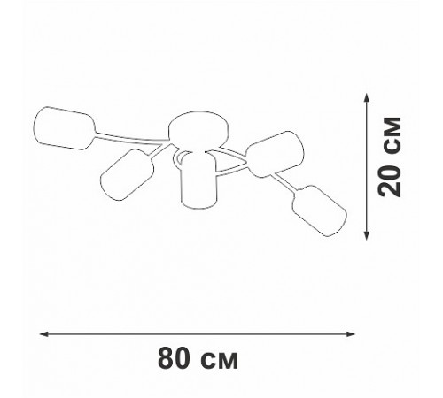 Потолочная люстра Vitaluce V2048-7/5PL V2048