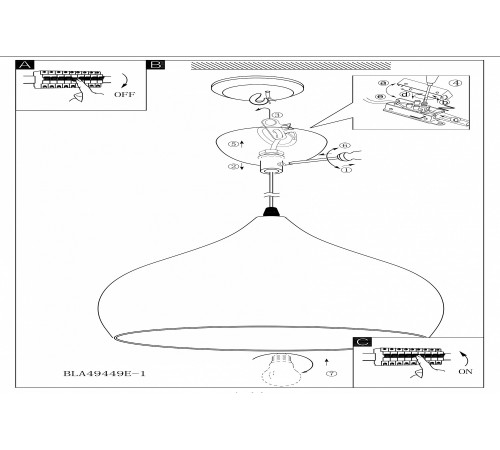 Подвесной светильник Eglo 49449 Hapton