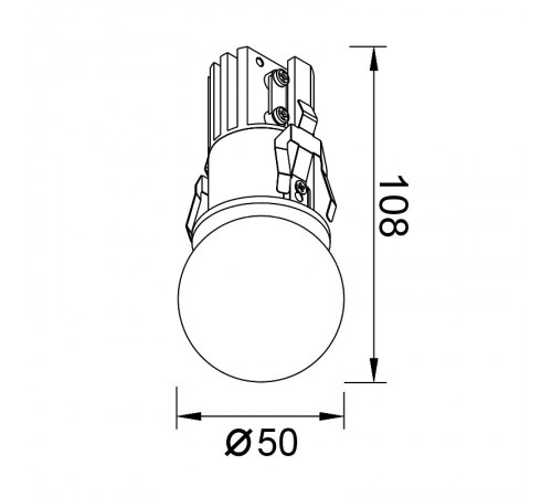 Встраиваемый светильник Mantra 8893 Bead