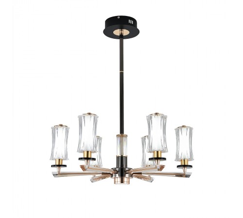 Люстра на штанге Indigo 13038/6R Black Grandioso