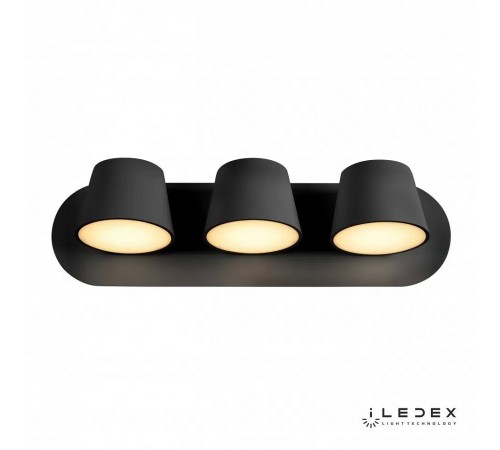 Бра iLedex W1118-3AS BK Flexin