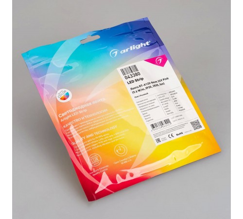 Лента светодиодная Arlight 043380 A120 24V 8mm 9.6 W/m